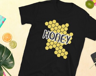 Honey shirt, honey gifts, honey lovers gift, Honeycomb Shirt, Honey tshirt, honey lover gift, unisex shirt