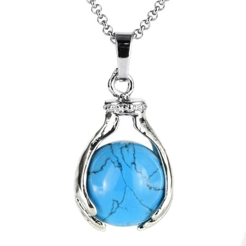 Turquoise ball pendant