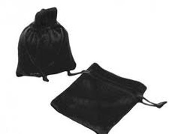 Pochette cadeau velours noir