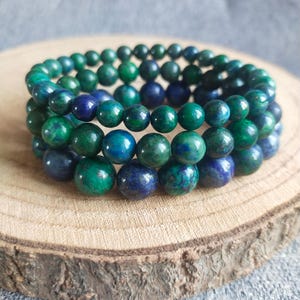 Bracelet Azurite Malachite : Blessures physique et emotionnel