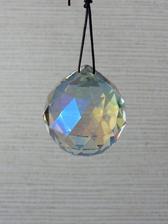 Prisme boule a facette cristal 2 cm -  France