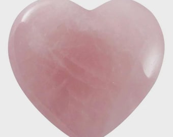 Rose Quartz Heart 40 x 40 mm