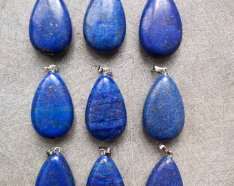 Lapis lazuli pendentif goutte