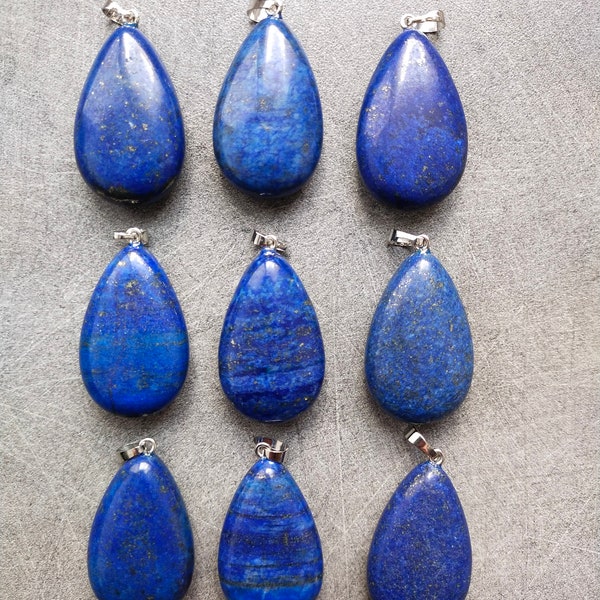 Lapis lazuli pendentif goutte