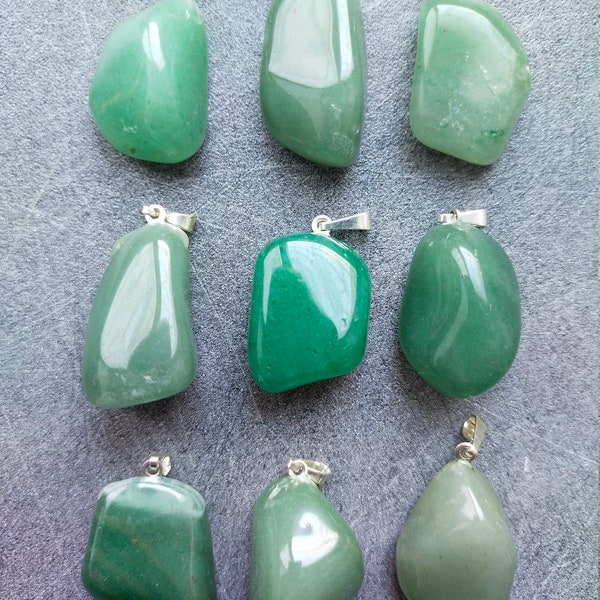 Pendentif aventurine verte