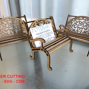File tagliati al laser DXF, CDR e SVG Porta biglietti da visita