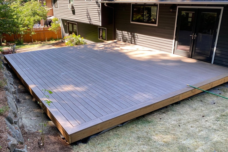 Freestanding Deck Plans With Step by Step Video Tutorial Etsy