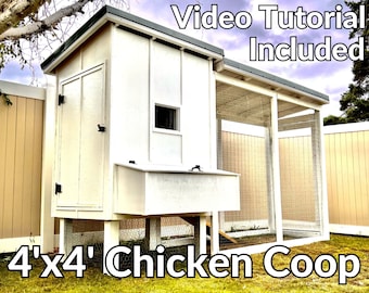 Chicken Coop Plans WITH Step By Step Video Tutorial