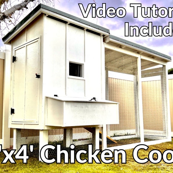 Chicken Coop Plans WITH Step By Step Video Tutorial