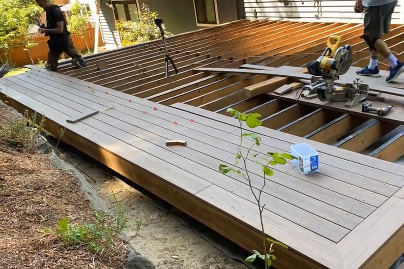 Freestanding Deck Plans With Step by Step Video Tutorial Etsy