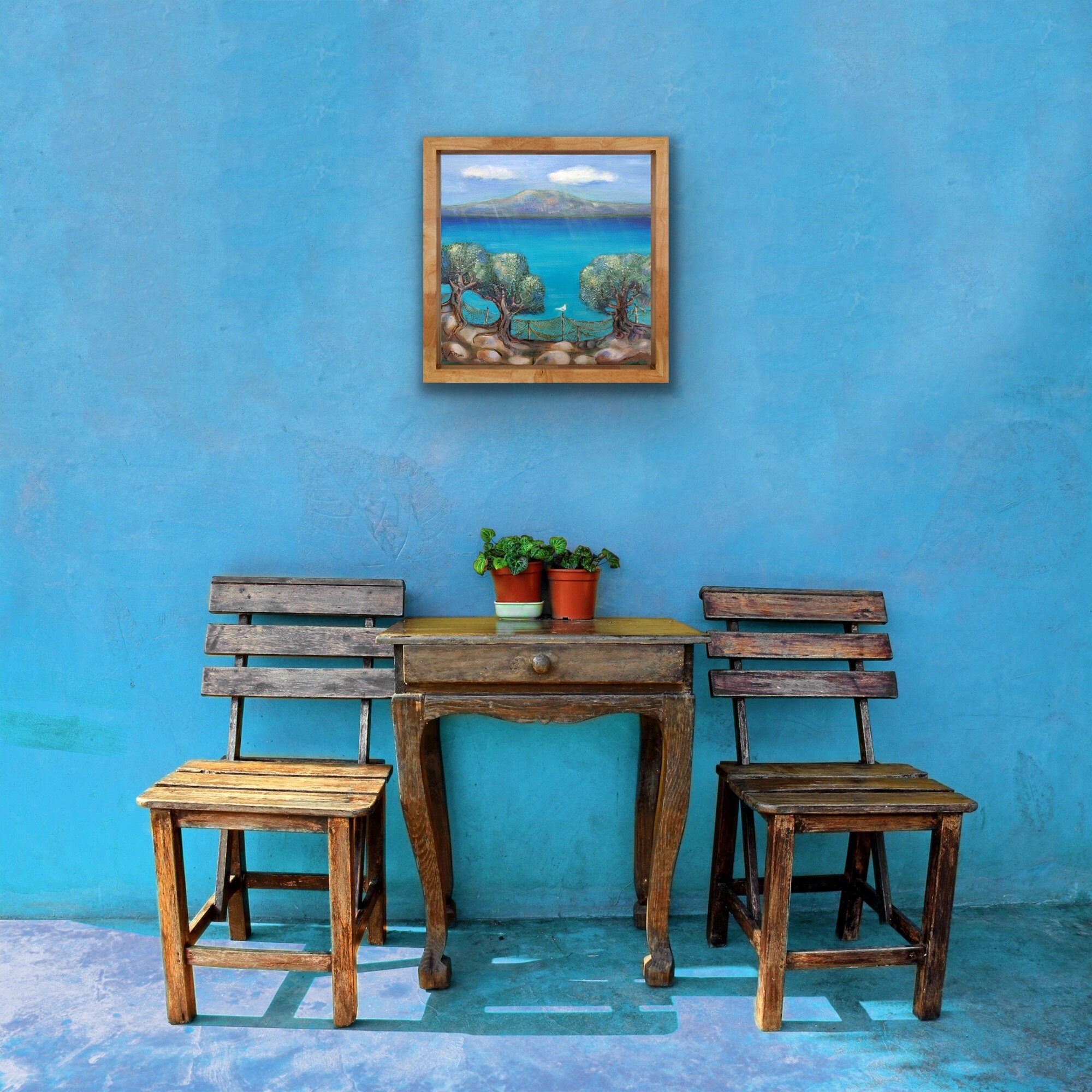 Pintura sobre lienzo para decoración óleo acrílico hecho a | Etsy