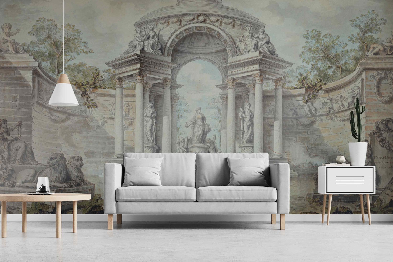 Wall Designs Renaissance Old Castle Arch Wallpaper for Walls Peel & Stick or Non Woven ...