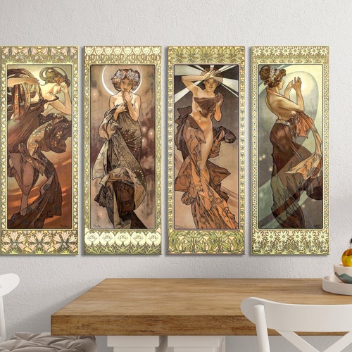 Étoiles : La Lune | Alphonse Mucha | Estampe d'art