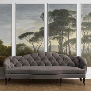 Italian Landscape with Trees by Hendrik Voogd Wallpaper Peel & Stick or Non Woven Vintage Watercolor Forest Mural Wall Nature Oil Painting