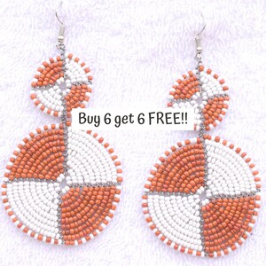 002 AFRICA EARRING, Gift For Her, Africa Jewelry, Hoop Earrings, Women Earrings Hoops, Fulani Earring, Masai Jewelry, Kenya Jewelry, Kenya