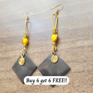 343 Earrings Set, Brass Earrings Wholesale, Brass Earrings Bulk, African Earrings Bulk, Bone Earrings, Brass Earrings Dangle, Gift For Her