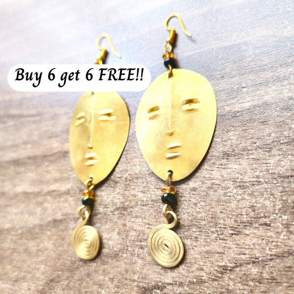 346 Brass Earring Findings, Brass Boho Earrings, Brass Long Earrings, Long Bohemian Dangle Earrings, Boho Jewelry, Brass Jewelry, Earrings