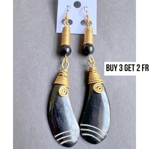 707 Earrings Set, African Jewelry, African Earrings, Jewelry, Bone Jewelry, Earrings For Women, Brass Earrings Dangle, Personalized Gifts.