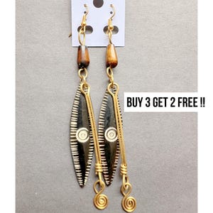 752 Bone Earrings Dangle, Earrings, Ethnic Earrings, Earring Set, Brass Earrings, Gifts for Her, Earrings For Women, Birthday Earrings, Gift