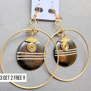 605 Wholesale Earrings, Bone Earrings, Earrings, Handmade Earrings, Boho Style Earrings, African Jewelry, Gifts For Women, Ethnic Earring.