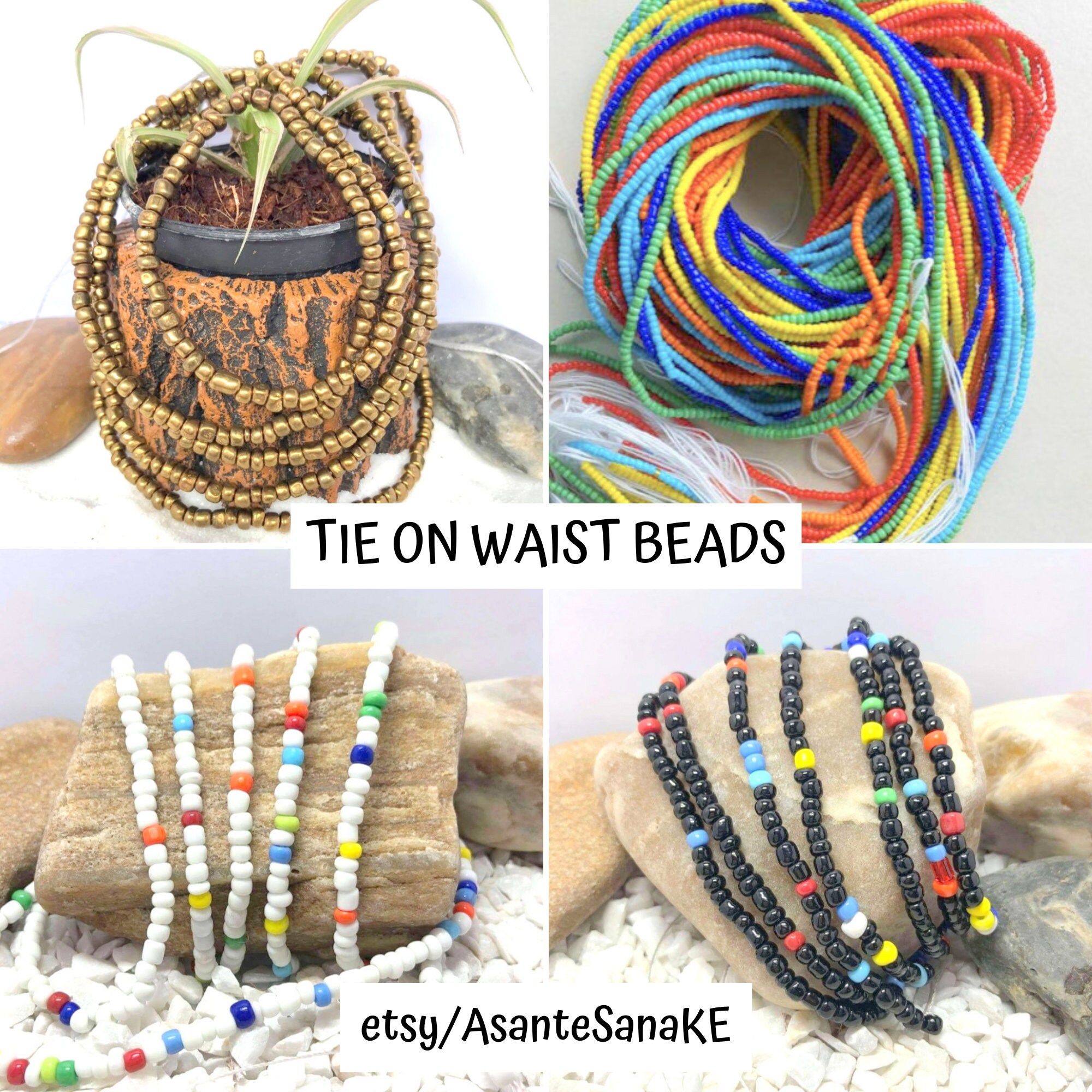 Thread TIE ON Waist Beads Waist Beads Waist Beads for Weight Etsy Canada