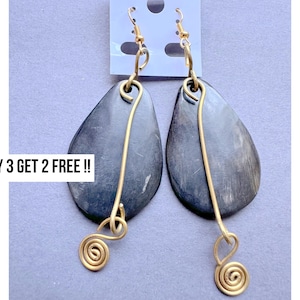 747 Brass Earring, Bone Jewelry, Boho Earrings, Earrings Dangle, African Jewelry, African Earrings, Earrings Set, Earrings For Women, Gift.