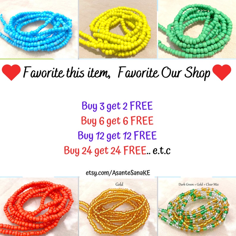 TIE ON Stomach Beads Waist Beads Waist Beads for Weight Etsy