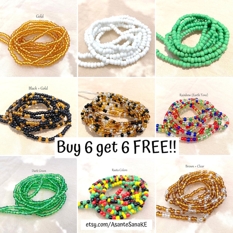 TIE ON Stomach Beads Waist Beads Waist Beads for Weight Etsy