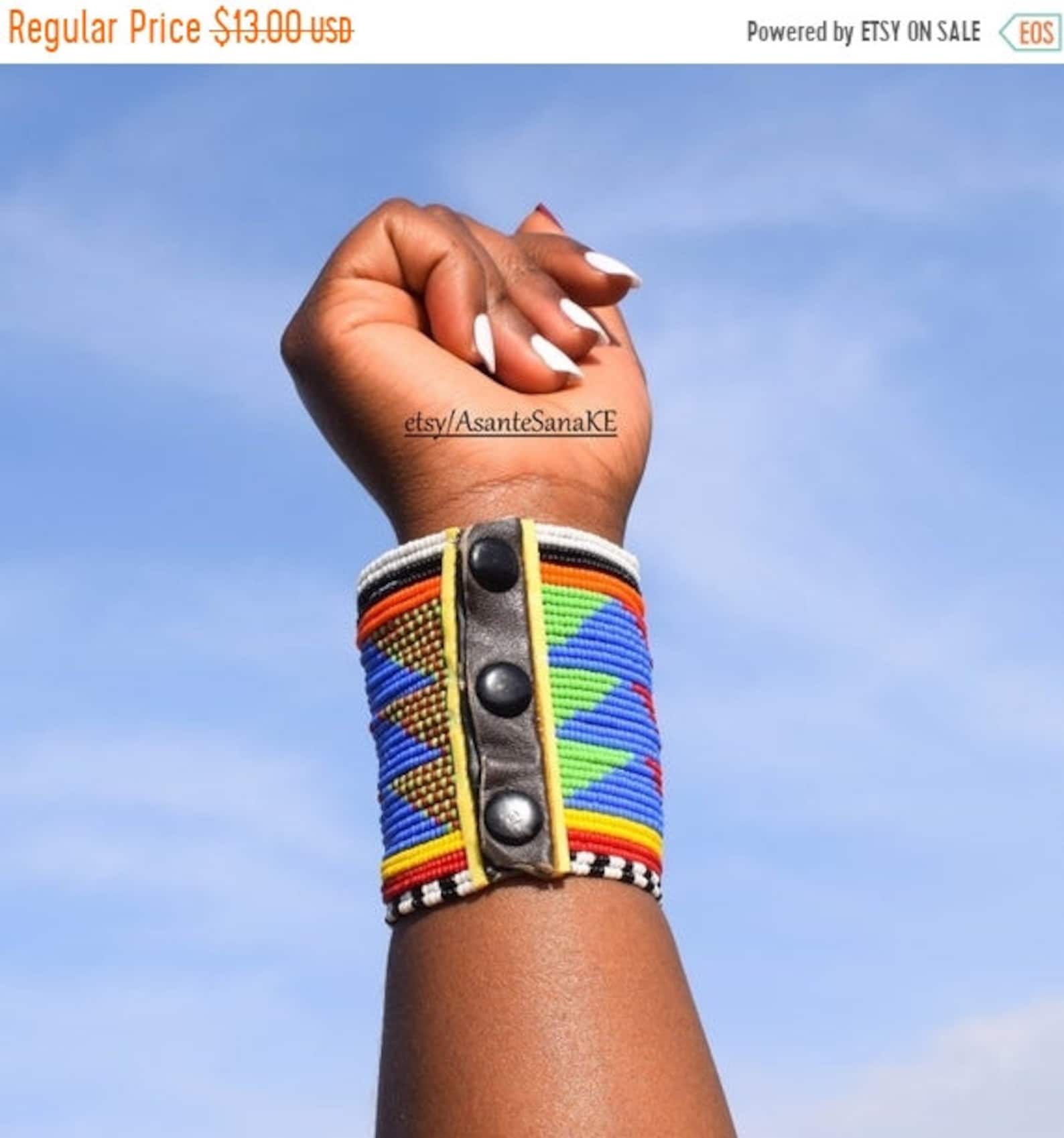 EN VENTA PULSERA AFRICA pulsera Masai brazalete africano Etsy