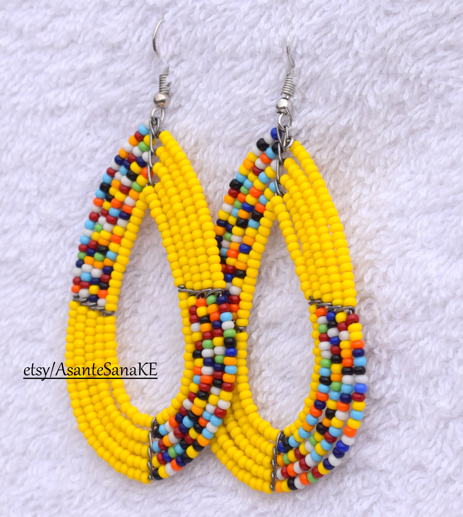 Masai Earring Kenya Earring Bead Earring Women Earring Etsy