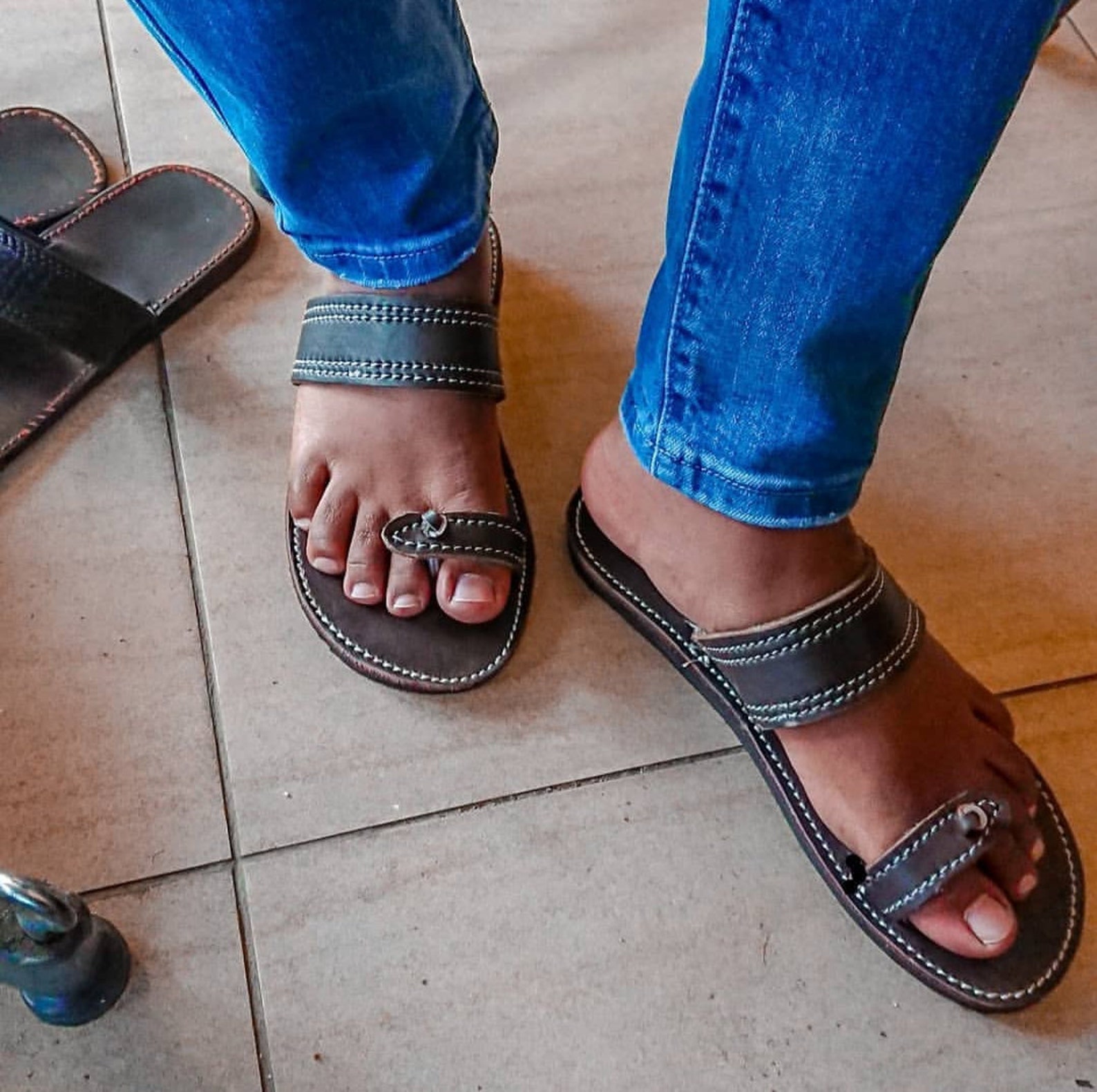 ON SALE BUY 3 Get 1 Free Leather Sandals For Men African Etsy