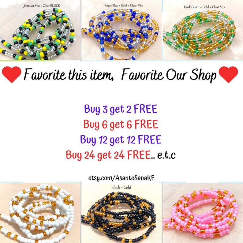 Slimming Waist Beads Waist Beads With Clasps Waist Beads for Etsy