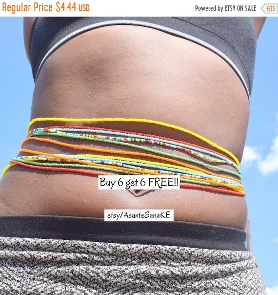 ON SALE WAIST Beads, Waist Beads For Weight Loss, Belly Beads, Africa…