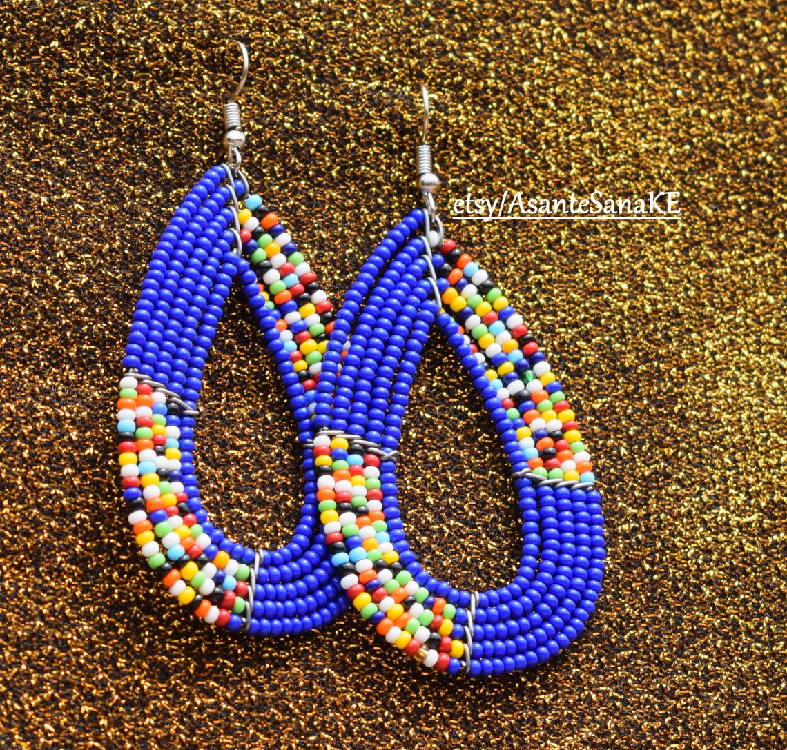 ON SALE Zulu Bead Earring Masai Earring Africa Jewelry Etsy