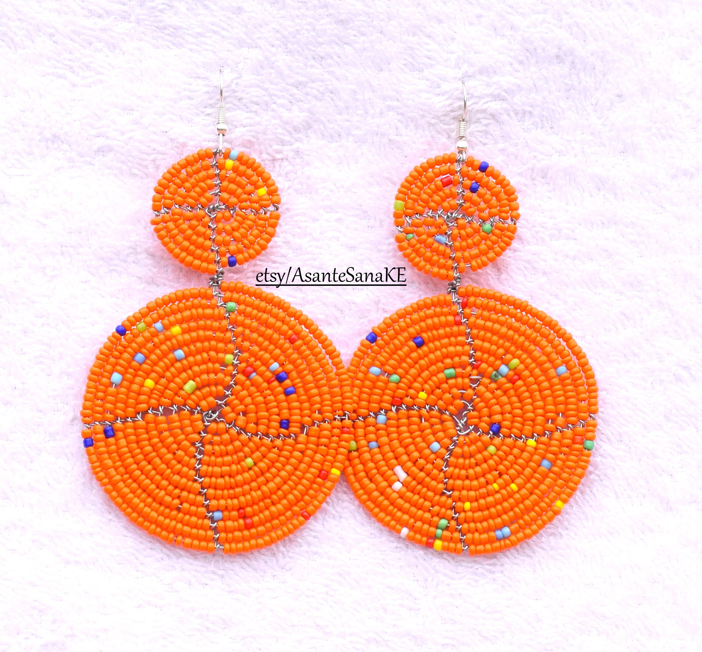 ON SALE Africa Earring Fulani Earrings Bead Earring Africa Etsy