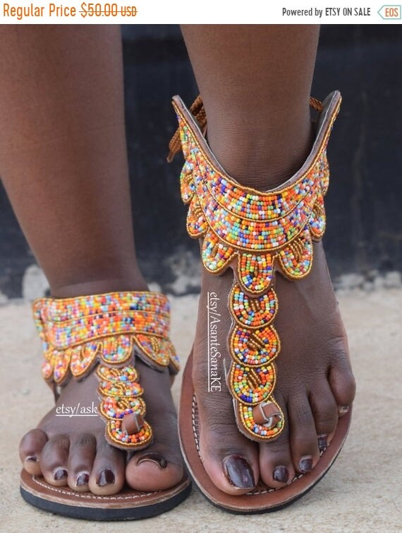 ON SALE AFRICA Sandal Sandal Woman African Clothing for Etsy