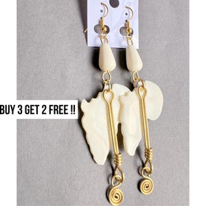 756 African Earrings, Earrings Set, Brass Earrings, Bone Jewelry, Bulk Earrings, Gifts For Her, Ethnic Earrings, Birthday Earrings, Jewelry
