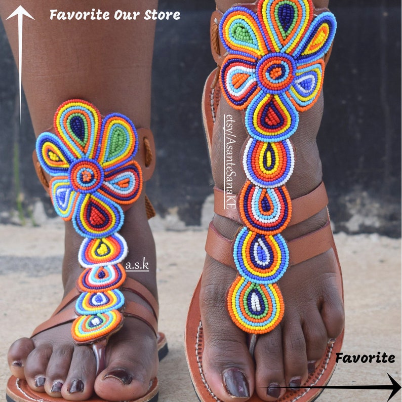 Africa Shoe African Clothing For Women Africa Sandal Leather Sandal ON SALE Bohemian Shoe Sandal Woman Masai Sandal Shoe Woman Afric