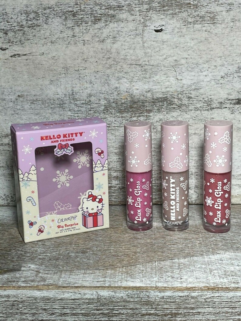 Hello Kitty & Friends Colourpop Big Surprise Lux Gloss Trio Etsy