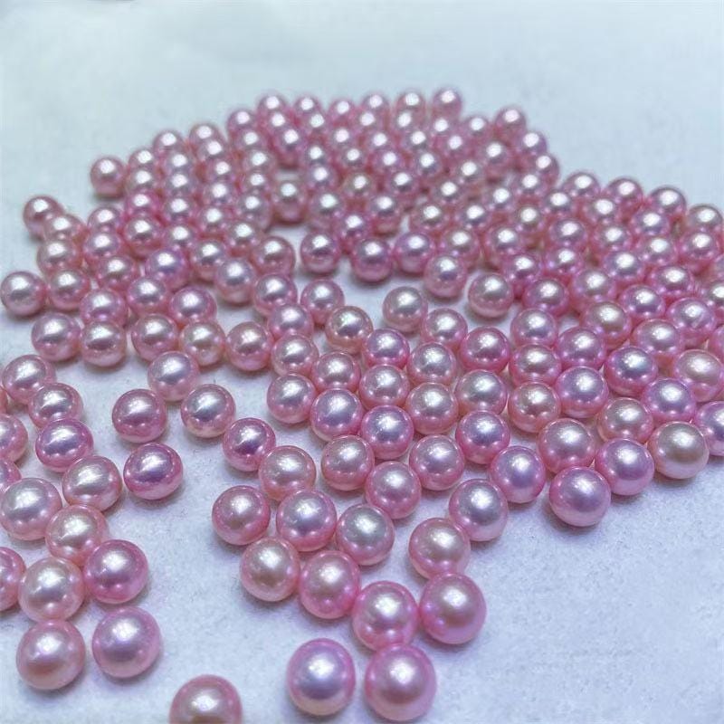 pearl ٩(๑❛ᴗ❛๑)۶pink Wholesale 6-8mm AA+ Natural Baby Pink Sea Water Akoya Pearl - Etsy