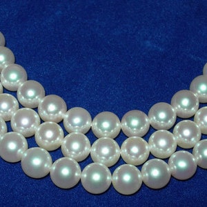 16 inches 4-5mm Natural White Genuine Salt Water Akoya Pearls Loose Strand