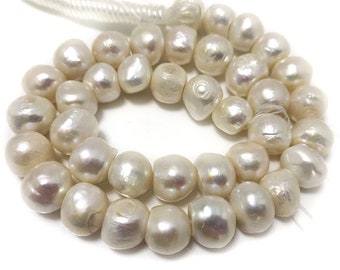 16 inches 13-15mm Natural Freshwater Nugget Shaped Large Baroque Pearls Loose Strand