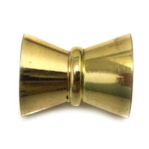 18x22mm Yellow Gold Horn Shape Magnet Jewelry Clasp