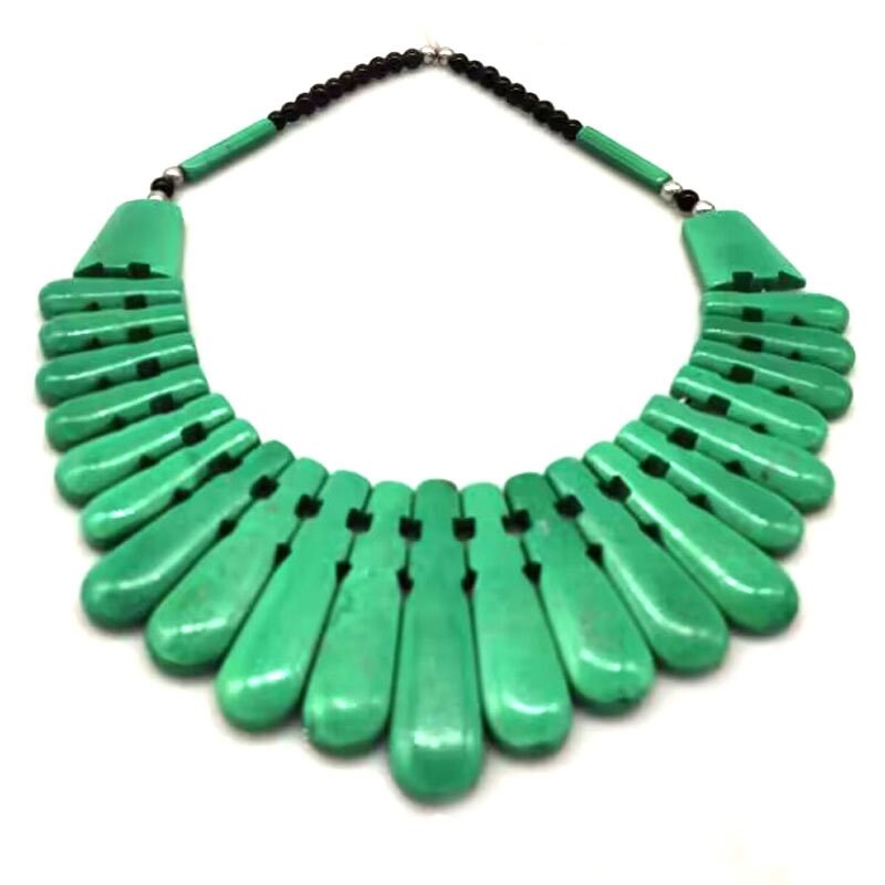 Set Collana E Orecchini Perline Tubolari Galleggianti – Rosa, Arancione, Verde O Turchese