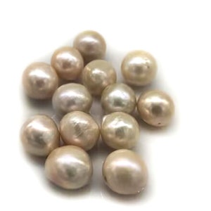 AAA High Luster 9-15mm Natural Natural Pink Nucleated Loose Baroque Pearl
