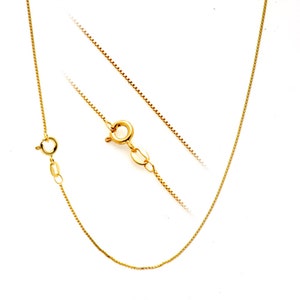 16-18 Zoll verstellbare 18K Solid Gold Kette