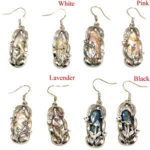 13X25mm Natural Baroque Pearl Hook Earring with 925 Silver Hook