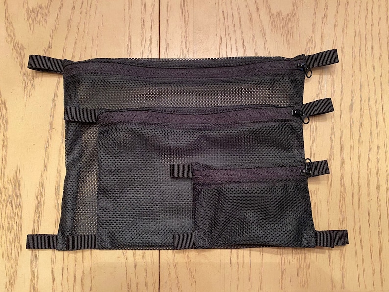 Flat Mesh ZIPPER Pouch Etsy