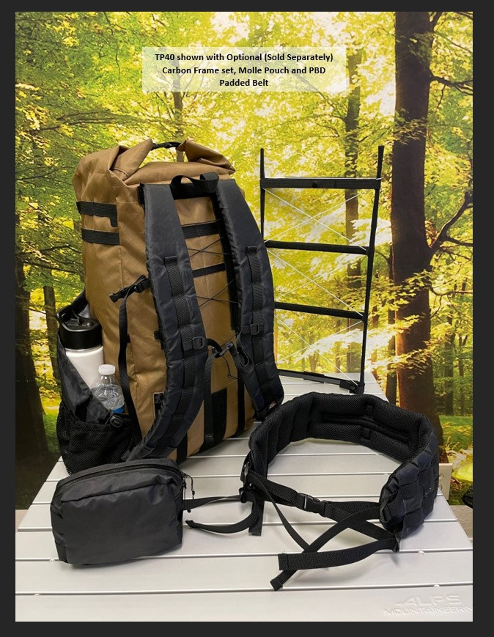 PBD TRAILPACK40 Frameless Hiking Ultralight Backpack Etsy