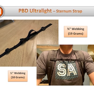 Sternum Strap 3/4&quot; or 1/2&quot;